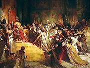 Henri Decaisne Baldwin of Flanders is crowned Latin Emperor of Constantinople oil